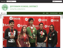 Tablet Screenshot of jeffersonschooldistrict.com